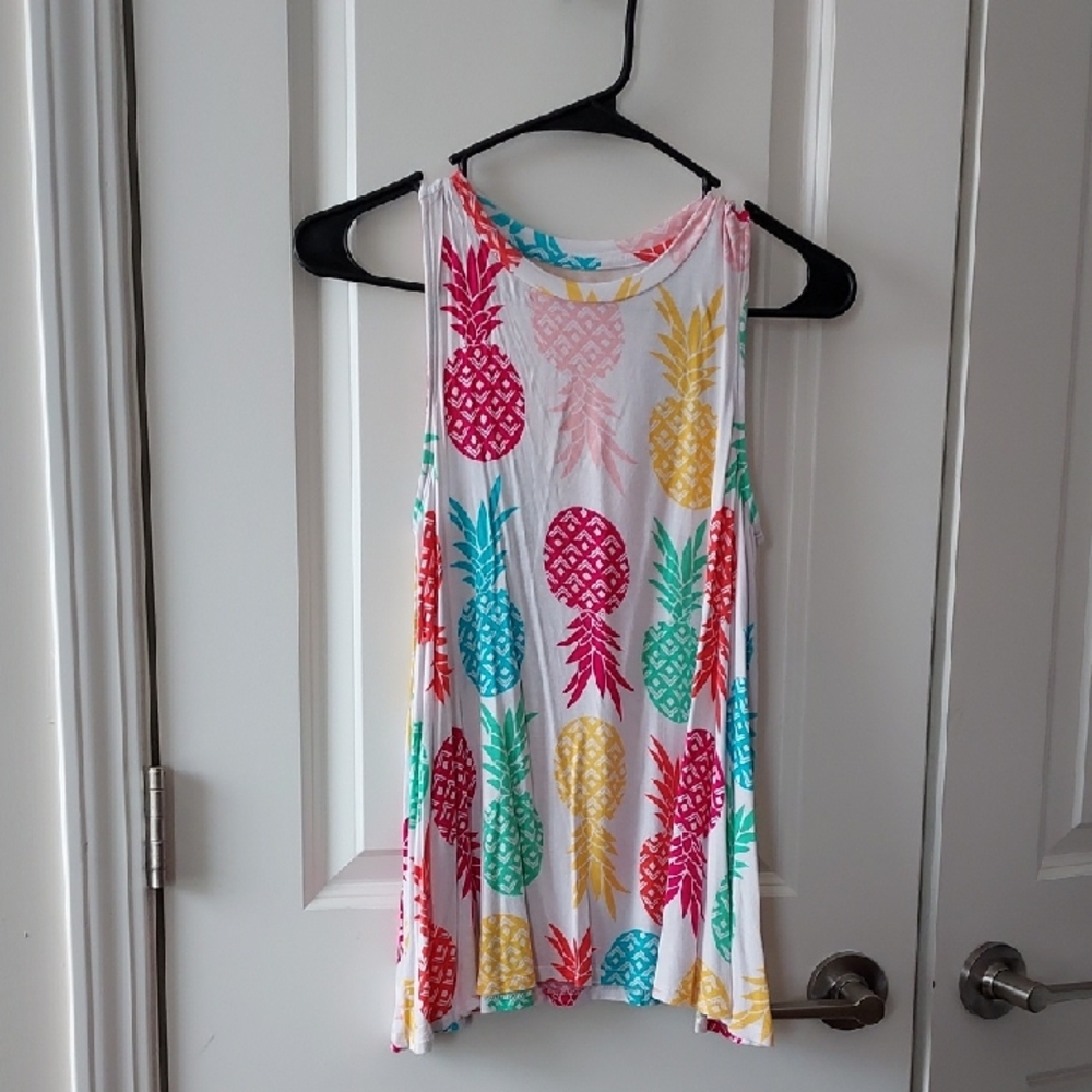 Wonder Nation Pineapple Print Tank Top Large